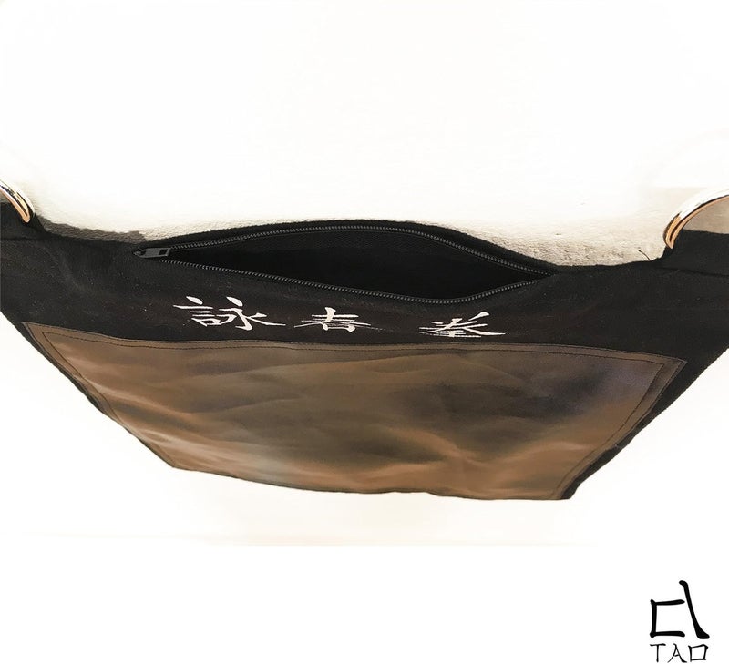 TAO Wing Chun Wall Bag Strike Target 1 Section Kung fu Canvas and PU Leather (unfilled) - Image 3